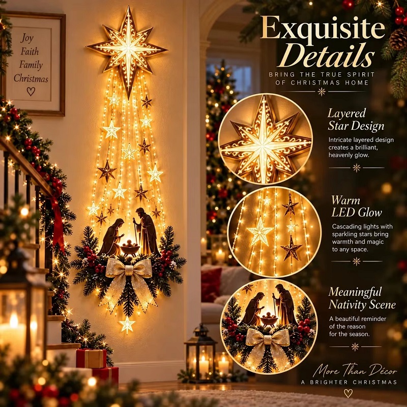 Halloween Party Supplies - Christmas Bethlehem/* Star of Faith Lighted